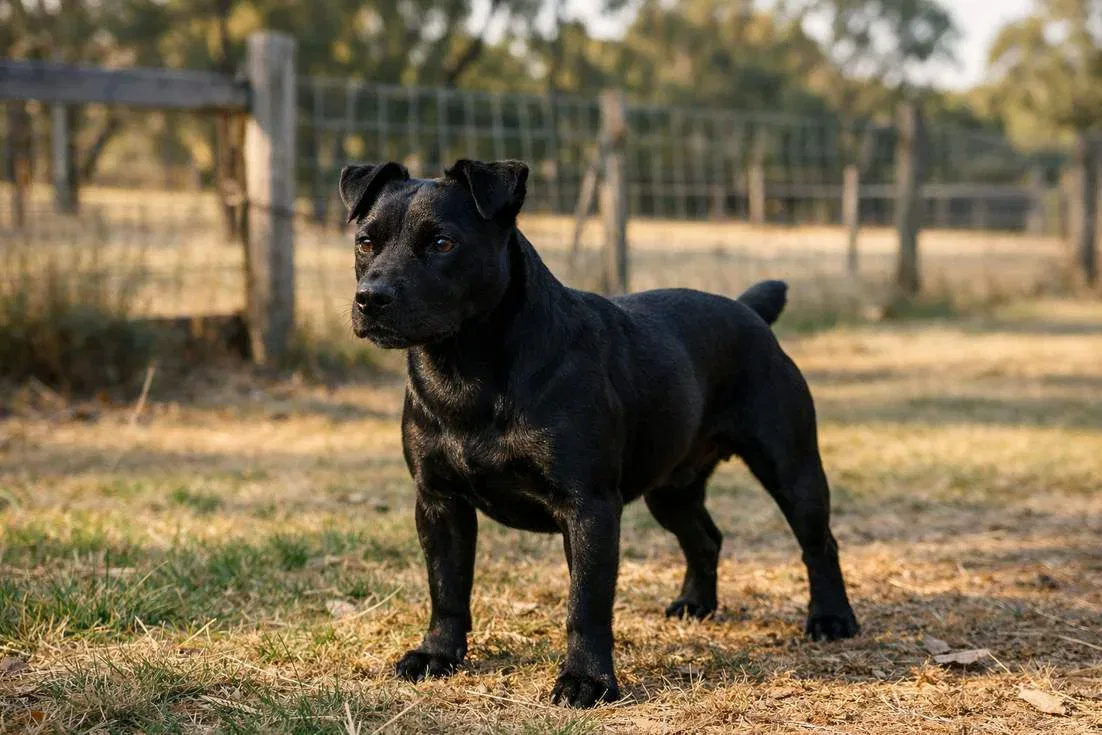 Patterdale Terrier Showing Alert Watchful Expression Typical Of Breed