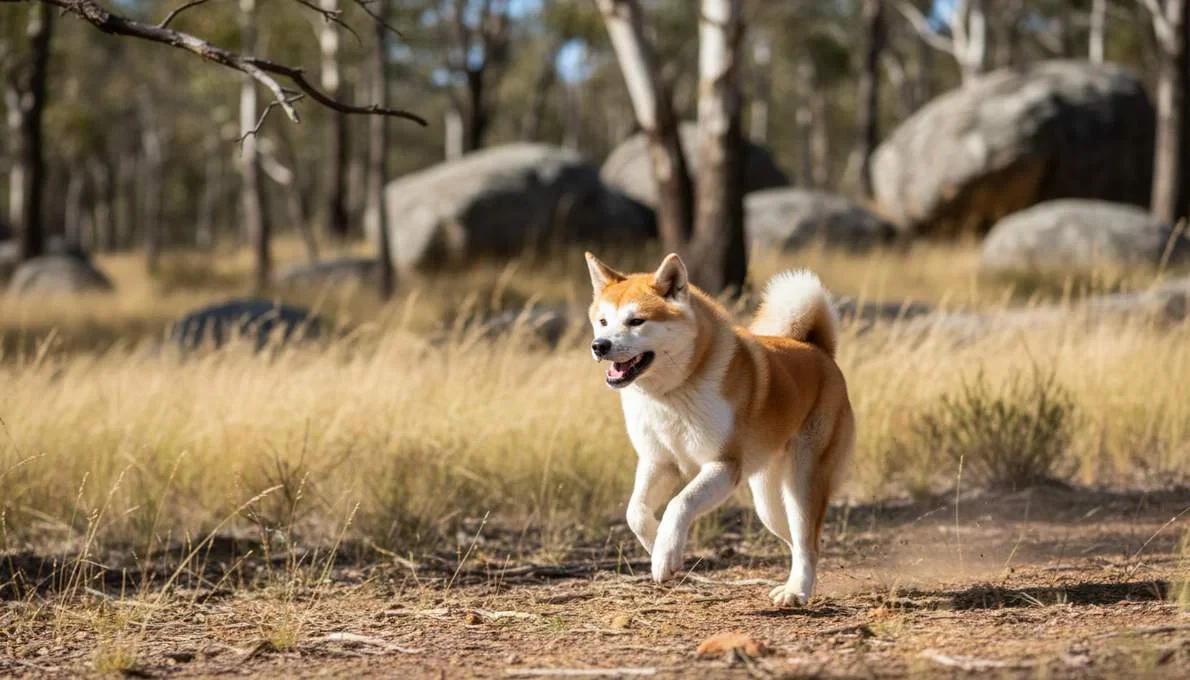 Akita Inu Exercise Running