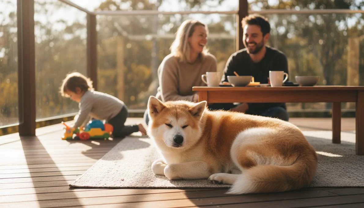 Akita Inu Family Lifestyle