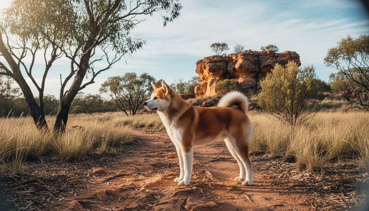 Akita Inu Profile Side