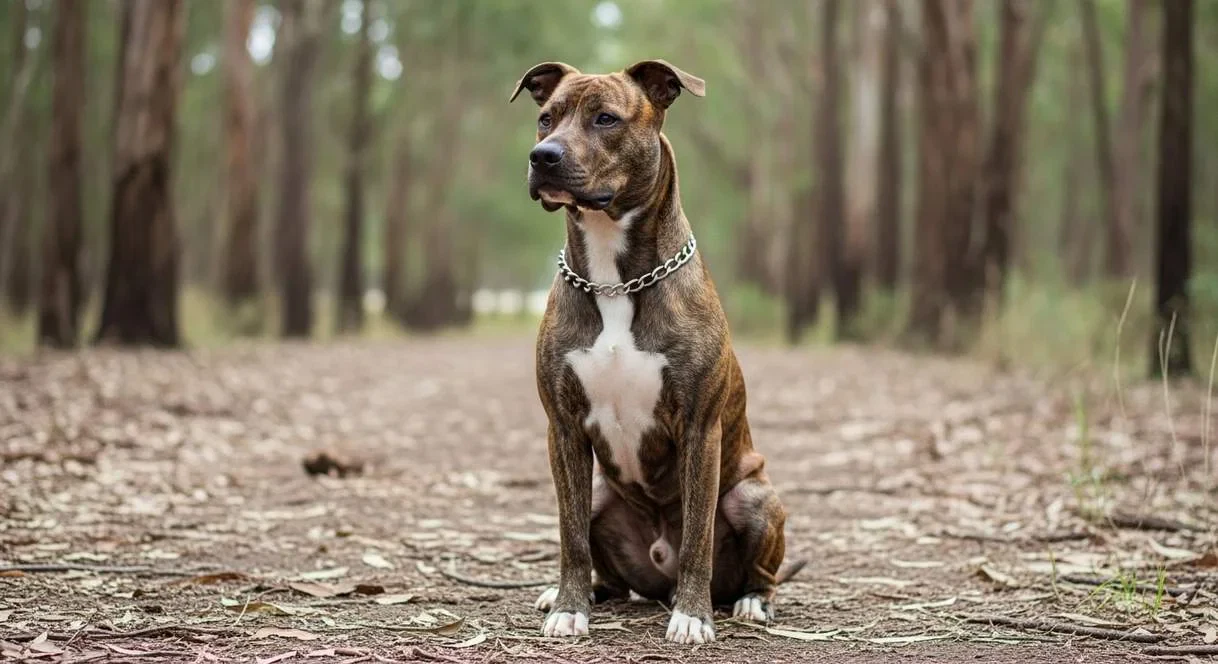 American Akita Sitting Pose