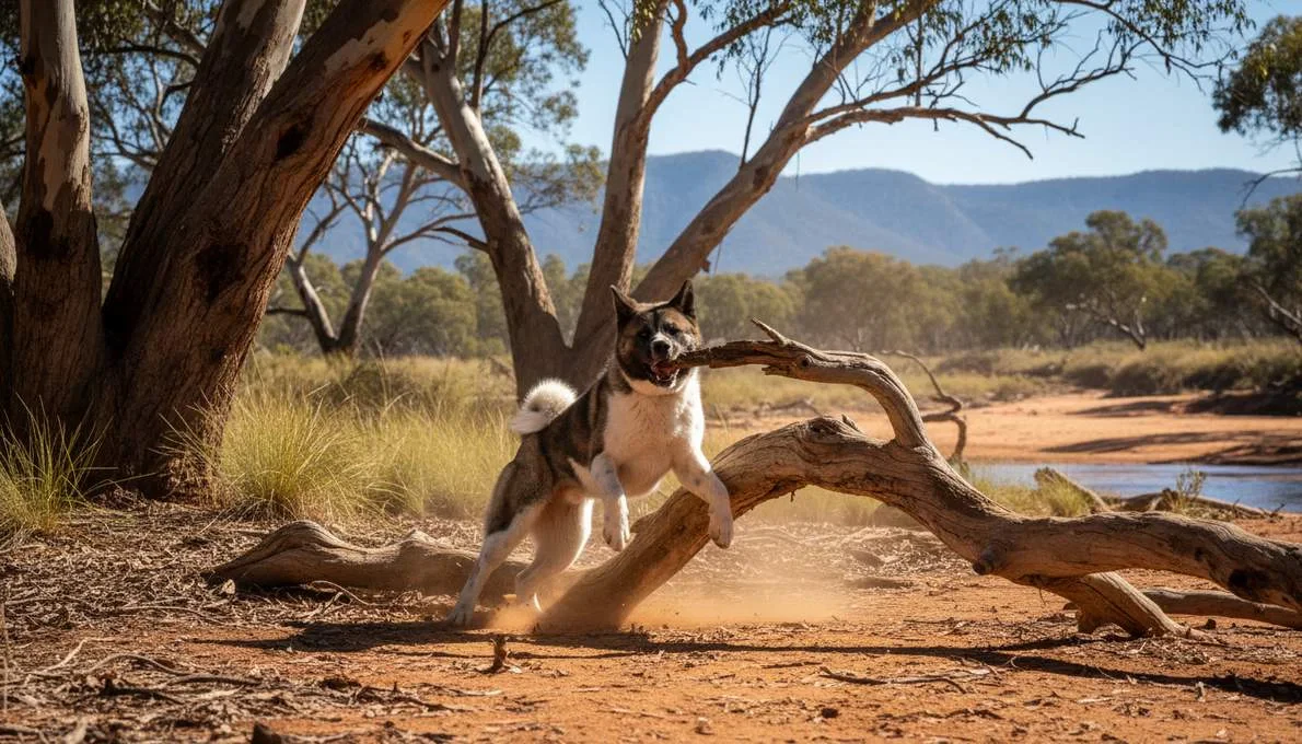 American Akita Temperament Playing