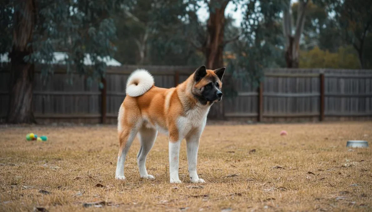 American Akita Training Sit