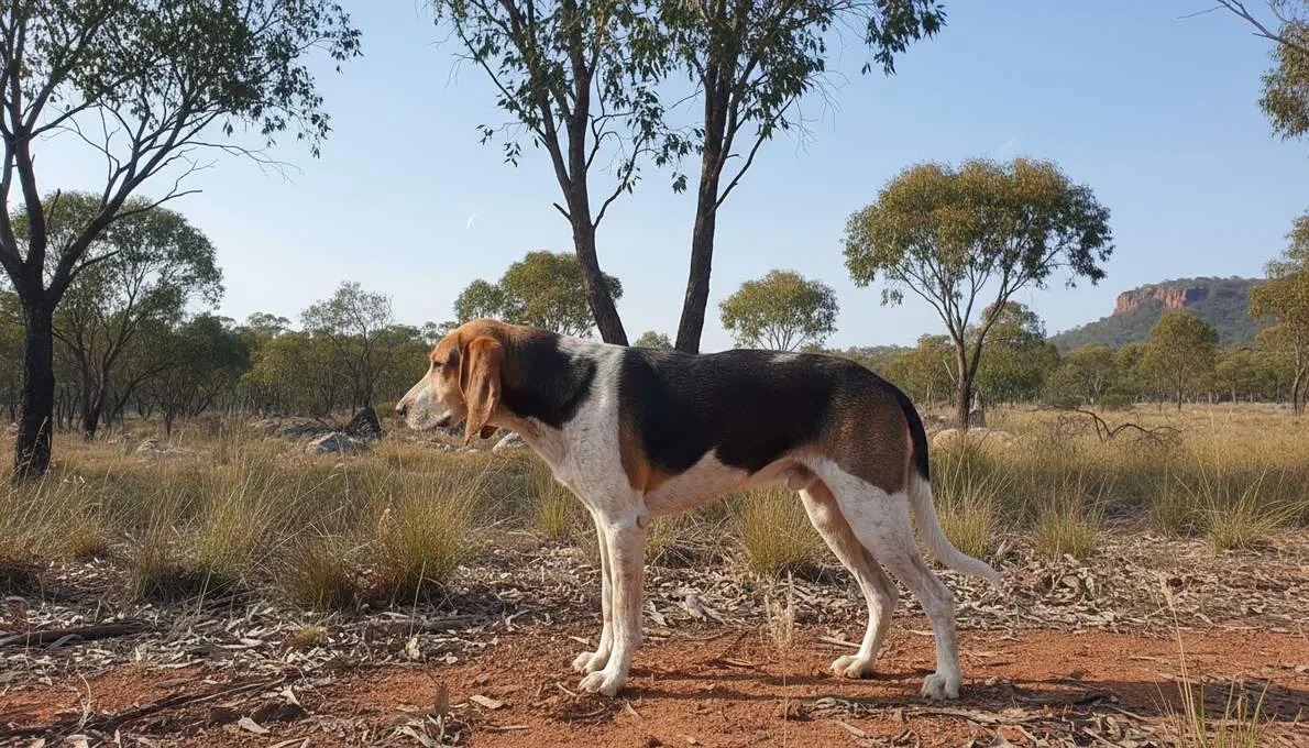 American Foxhound Profile Side