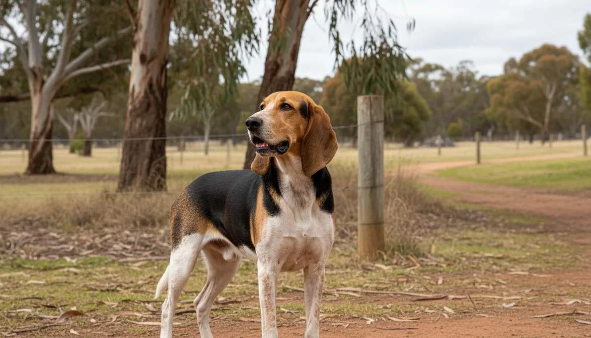 American Foxhound Training Sit