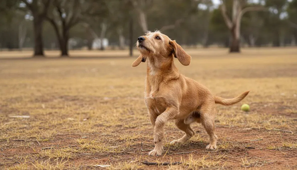Basset Fauve Training Sit