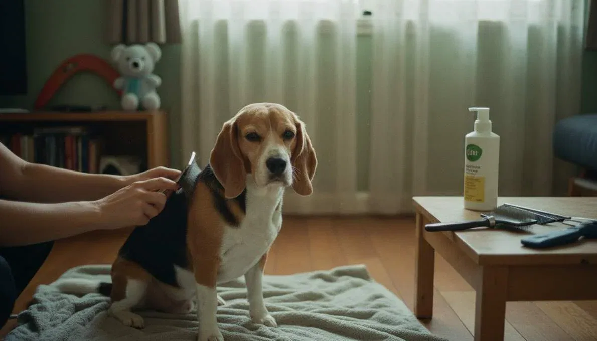 Beagle Grooming Brushing