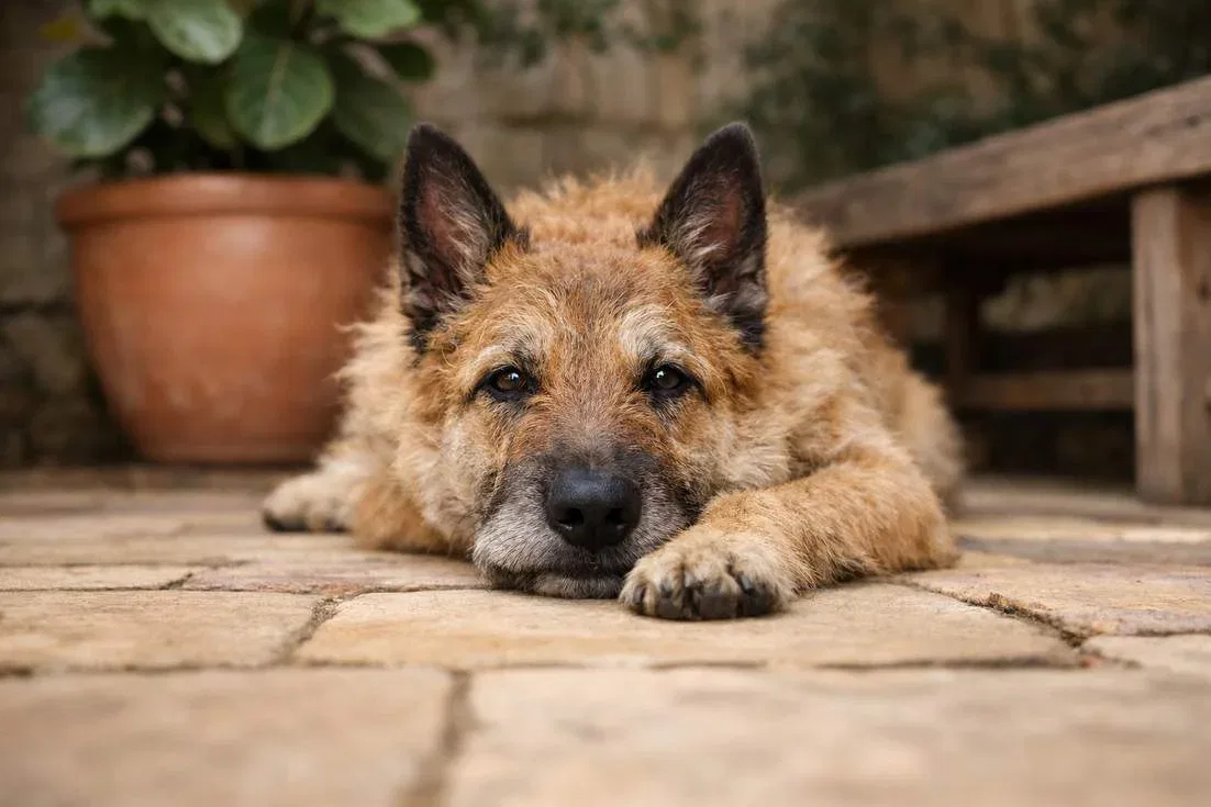 Belgian Laekenois Resting
