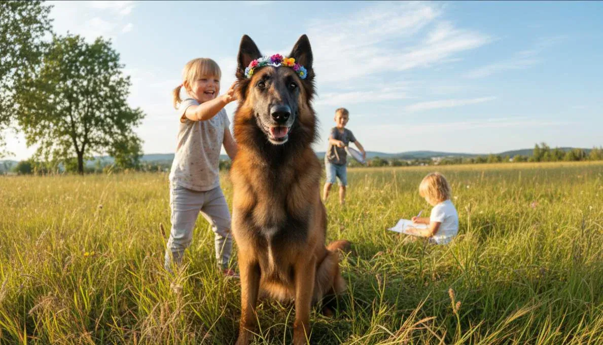 Belgian Tervuren With Kids