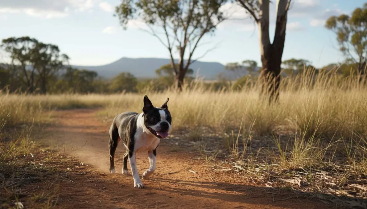 Boston Terrier Exercise Running