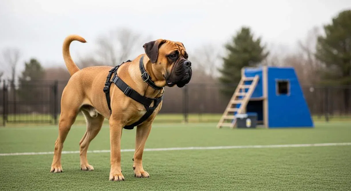 Bullmastiff Training At Training Center