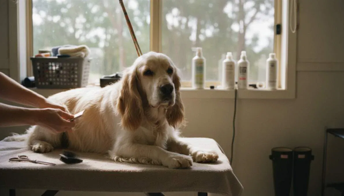 Clumber Spaniel Grooming Brushing
