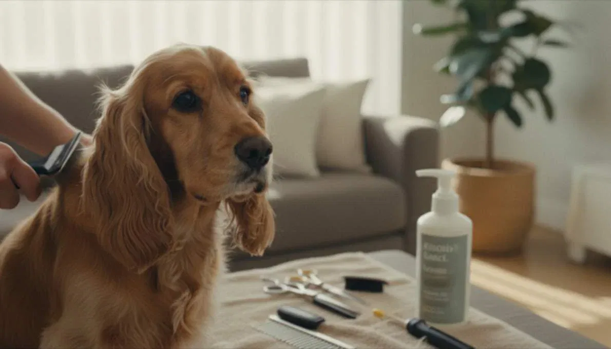Cocker Spaniel Grooming Brushing