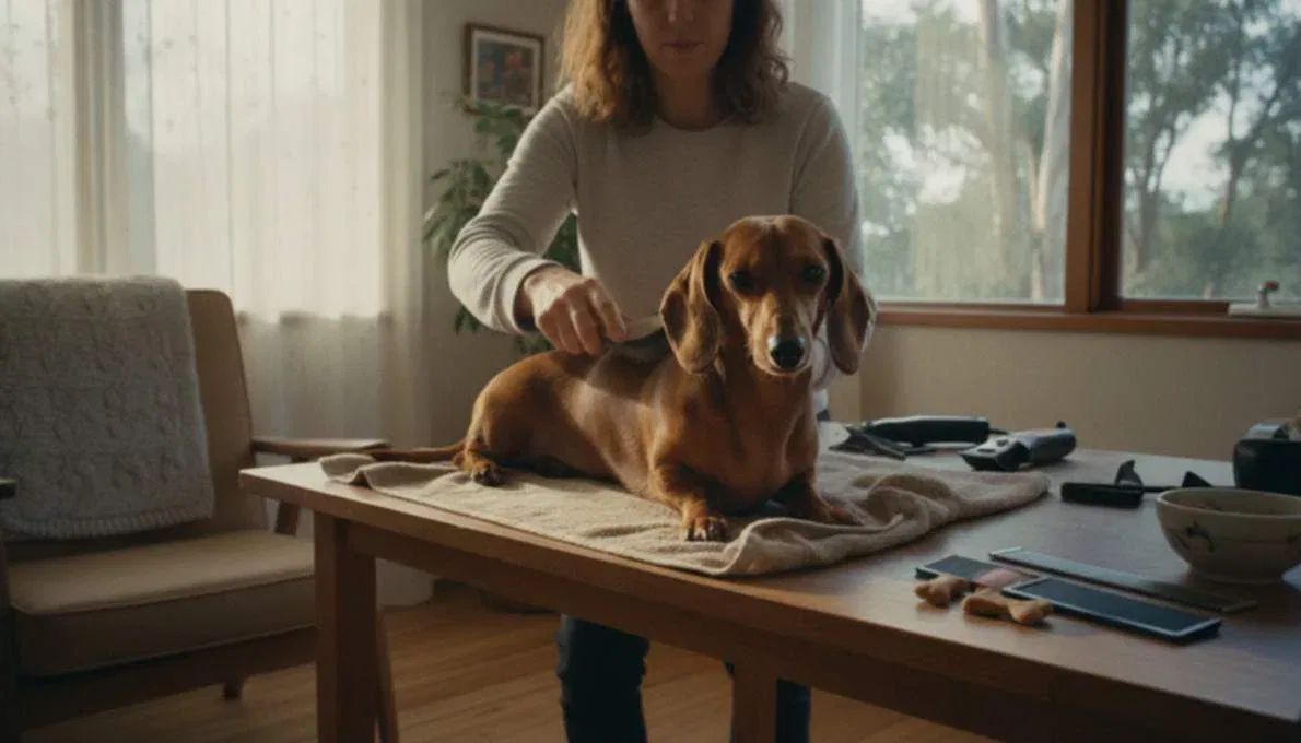 Dachshund Grooming Brushing