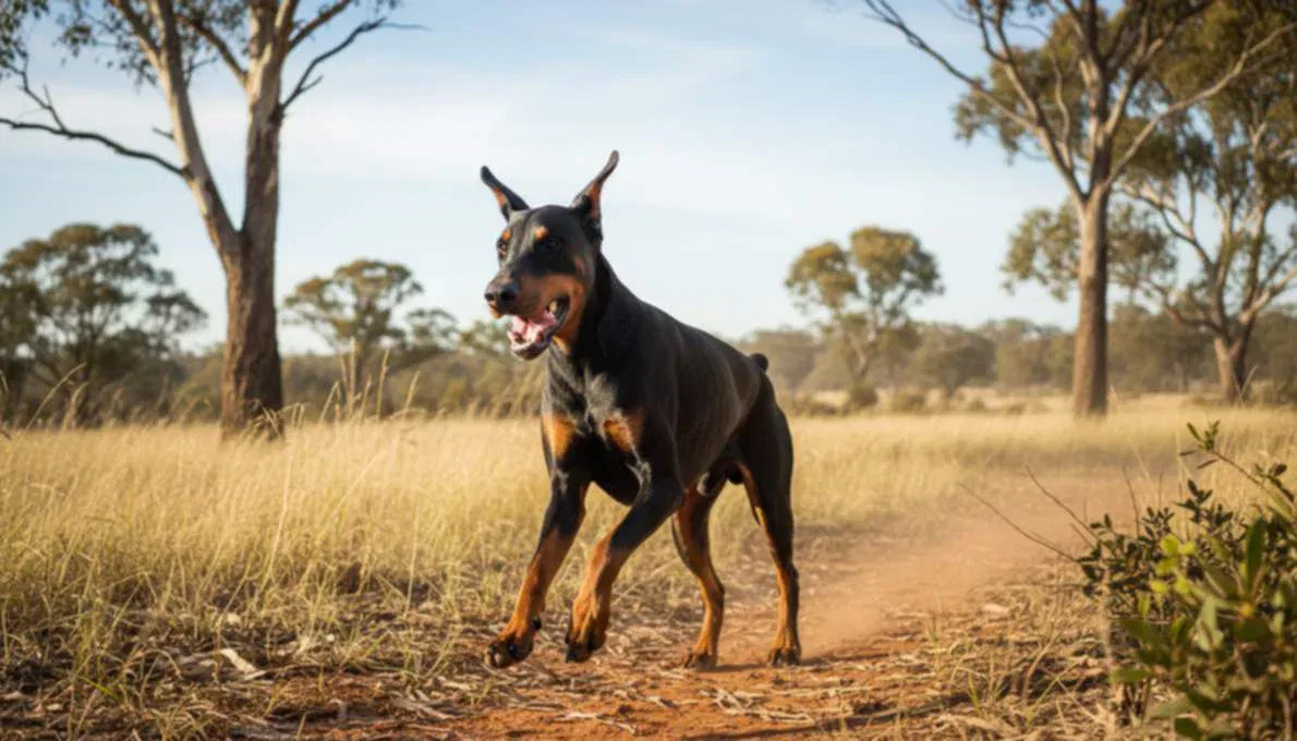 Dobermann Exercise Running