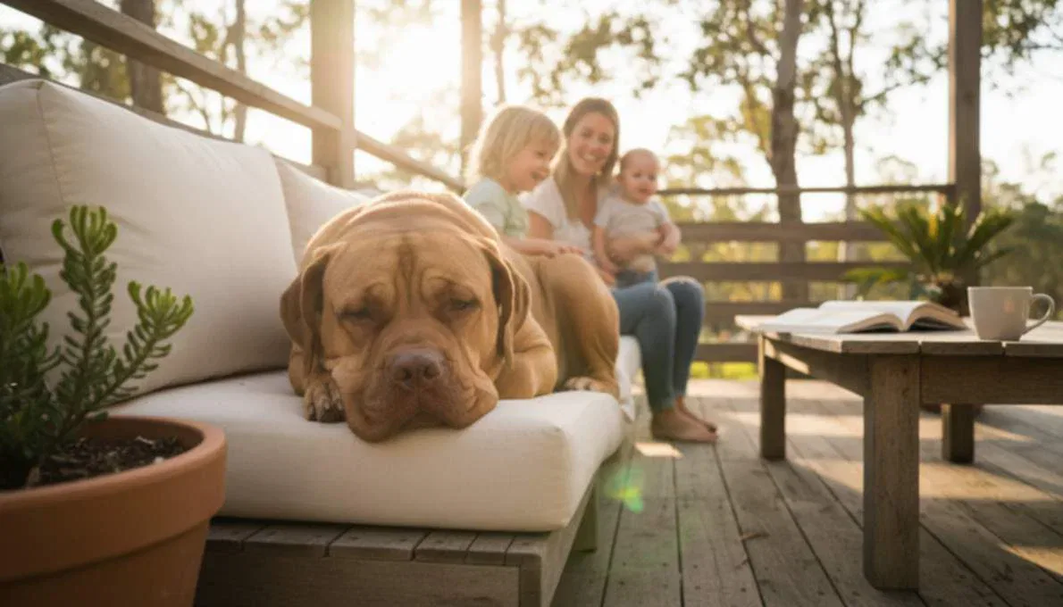Dogue De Bordeaux Family Lifestyle