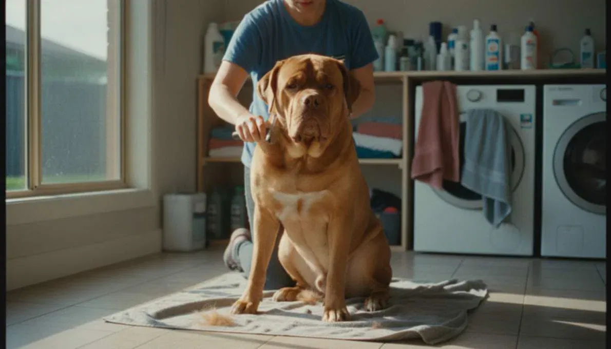 Dogue De Bordeaux Grooming Brushing