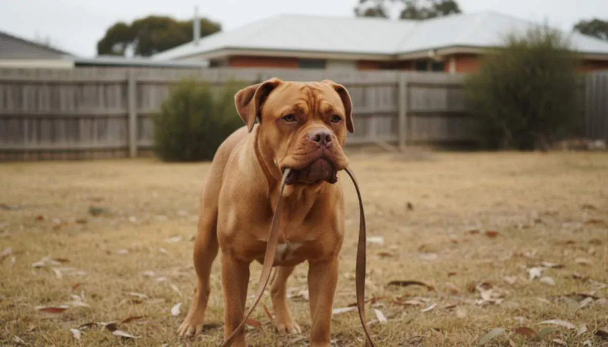 Dogue De Bordeaux Training Sit