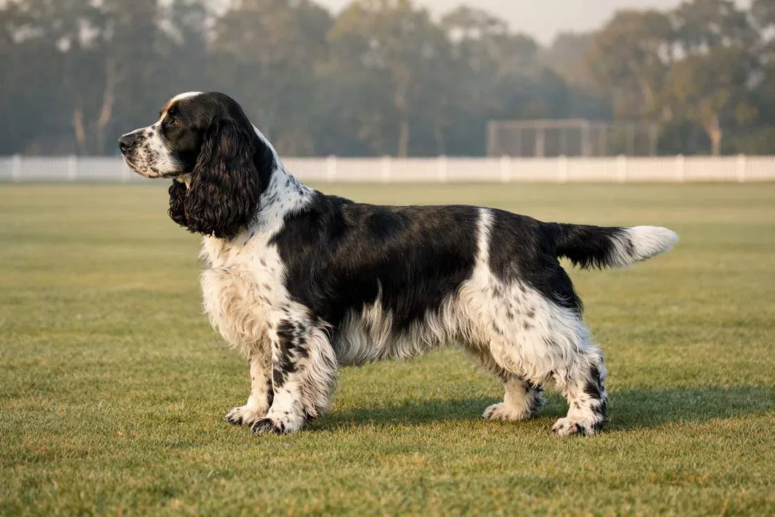 English Cocker Spaniel Full Body Side Profile
