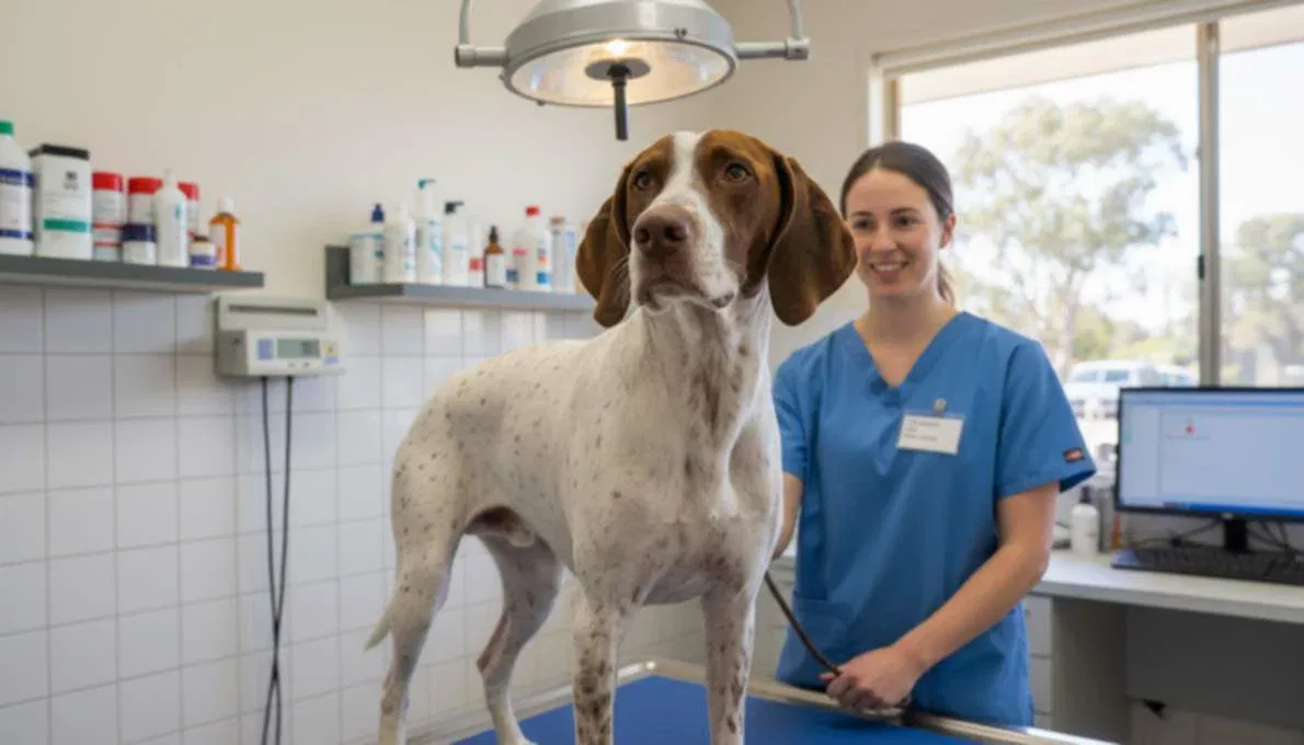 English Pointer Health Vet