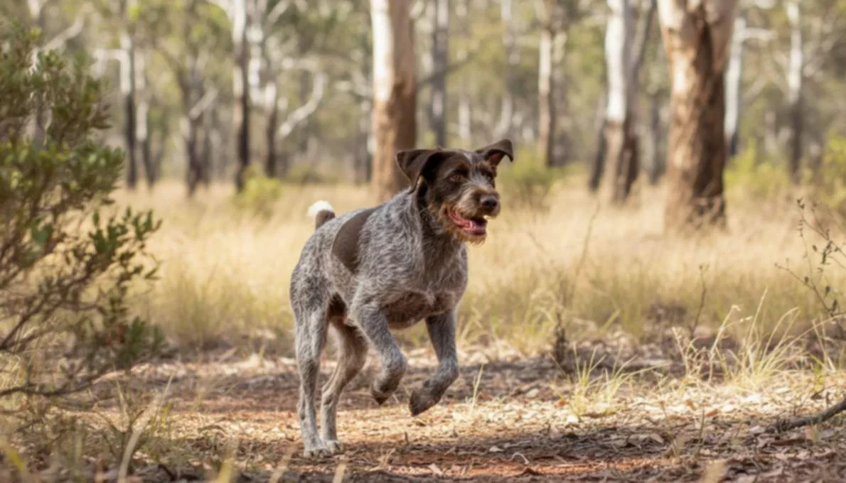 German Wirehaired Pointer Exercise Running