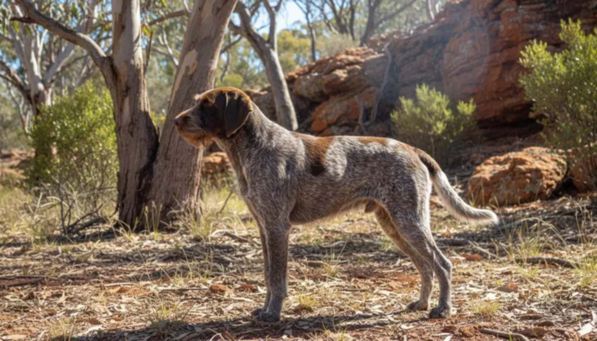 German Wirehaired Pointer Profile Side