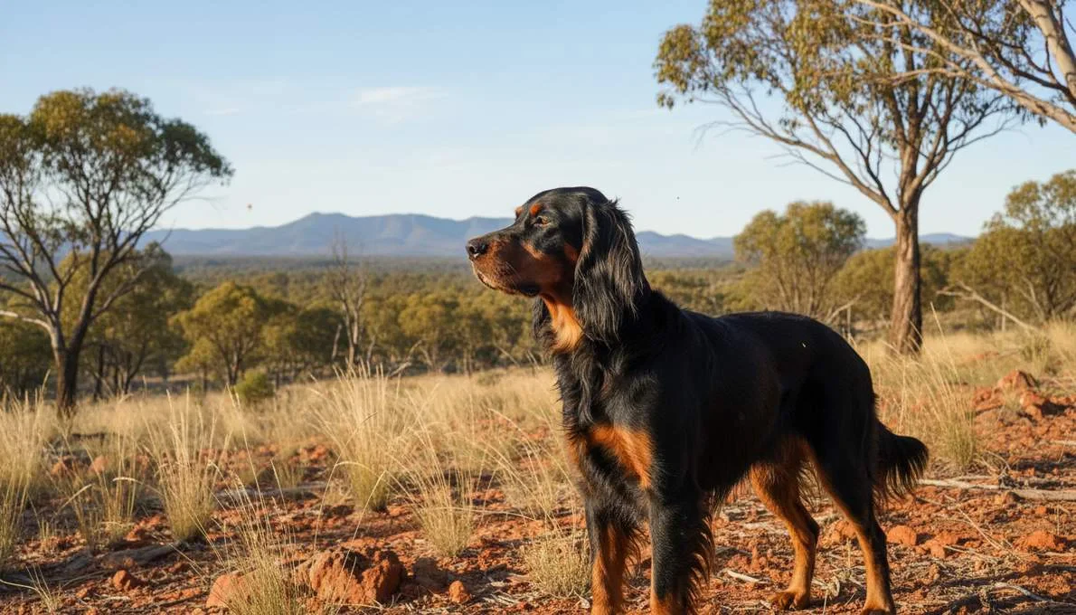 Gordon Setter Profile Side