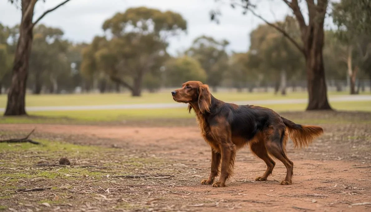 Gordon Setter Training Sit
