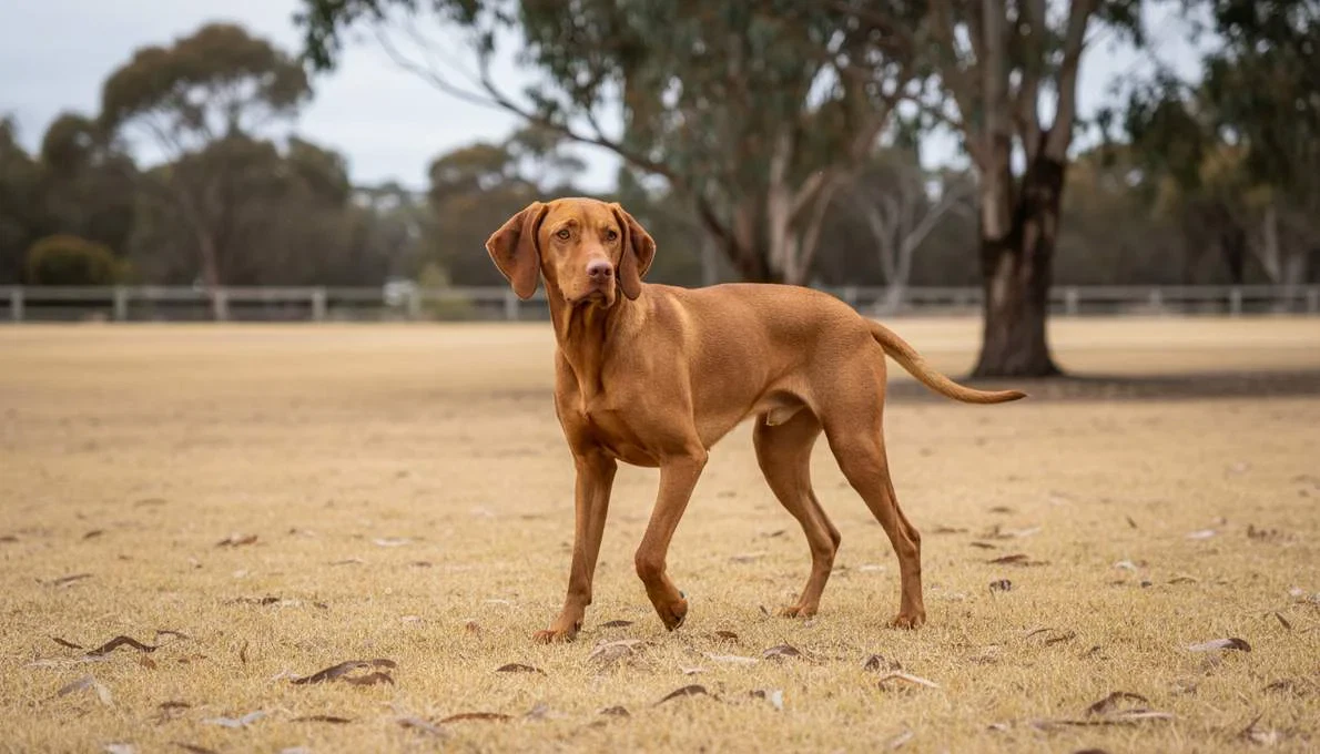 Hungarian Vizsla Training Sit