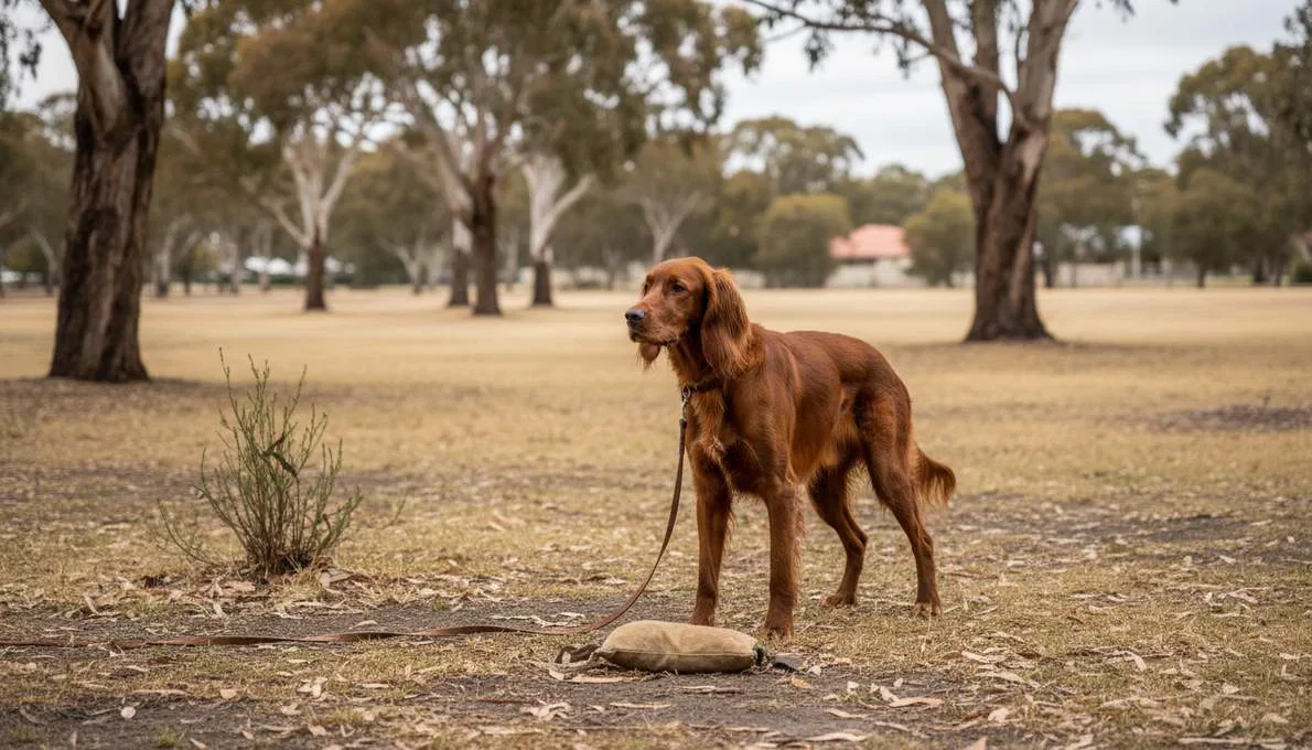 Irish Setter Training Sit