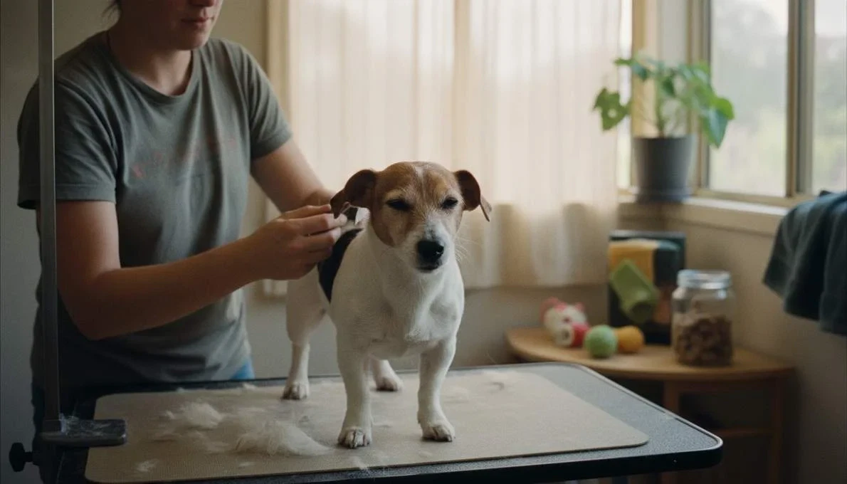 Jack Russell Terrier Grooming Brushing