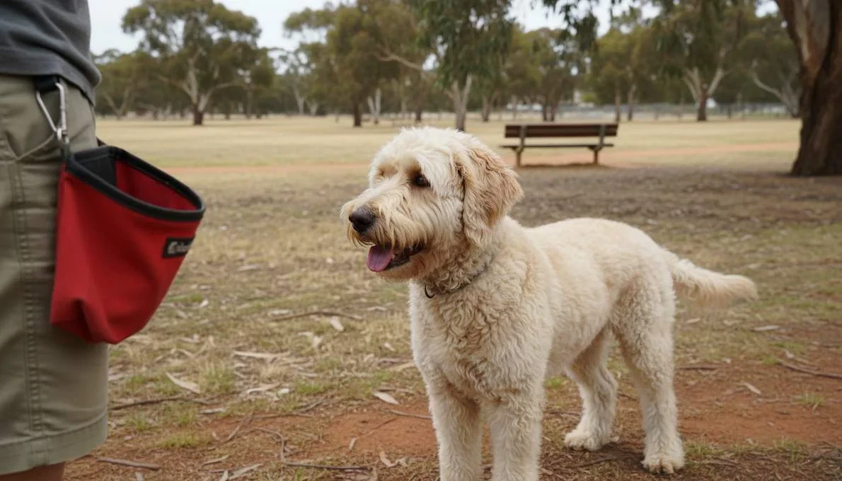 Labradoodle Training Sit