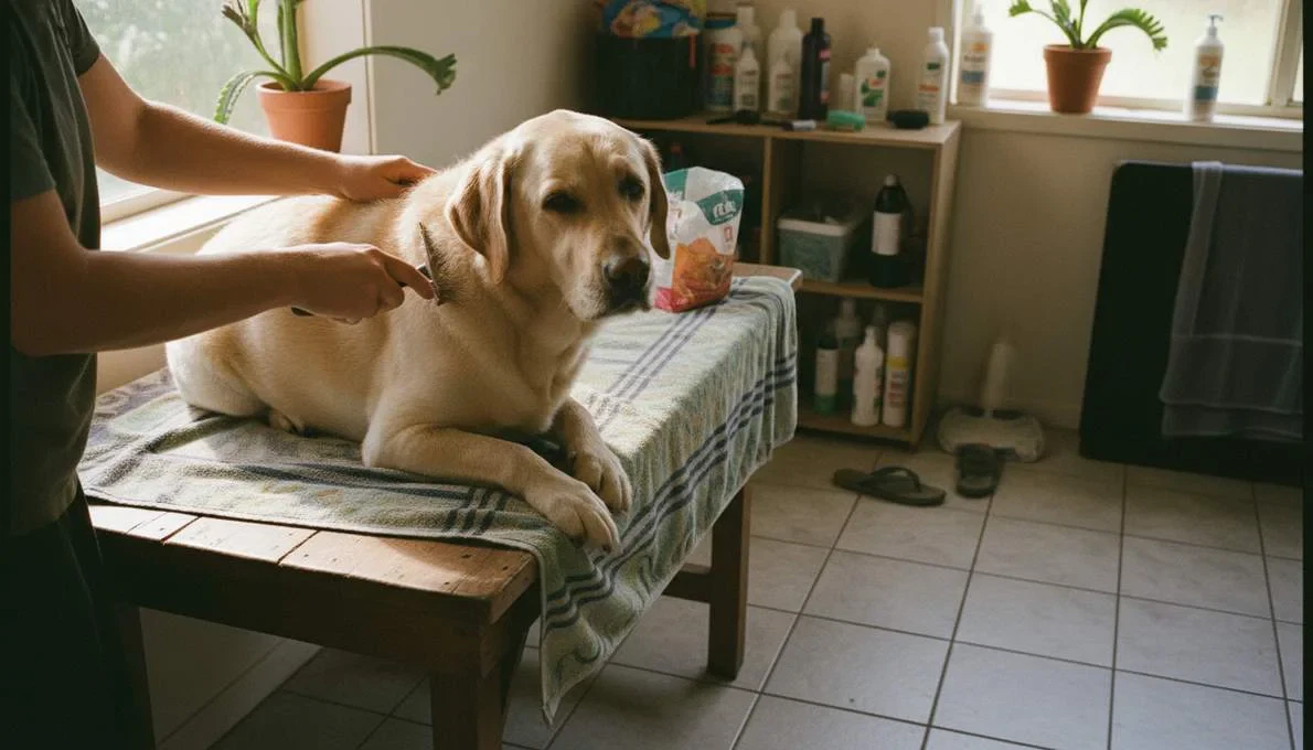 Labrador Retriever Grooming Brushing
