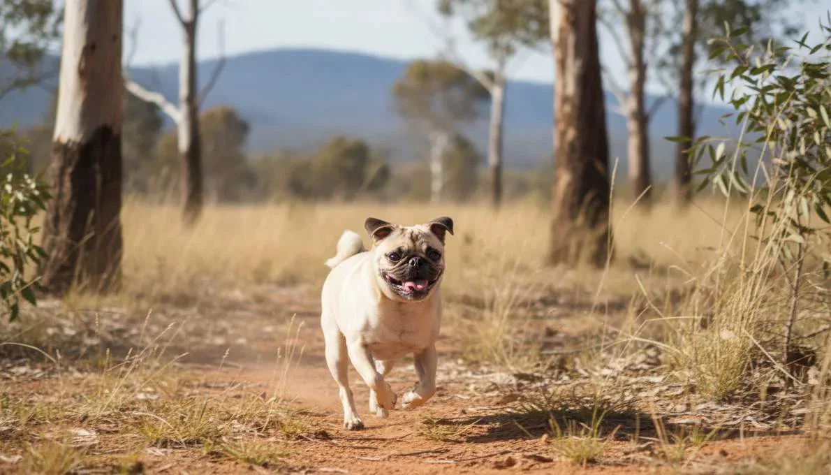 Pug Dog Exercise Running