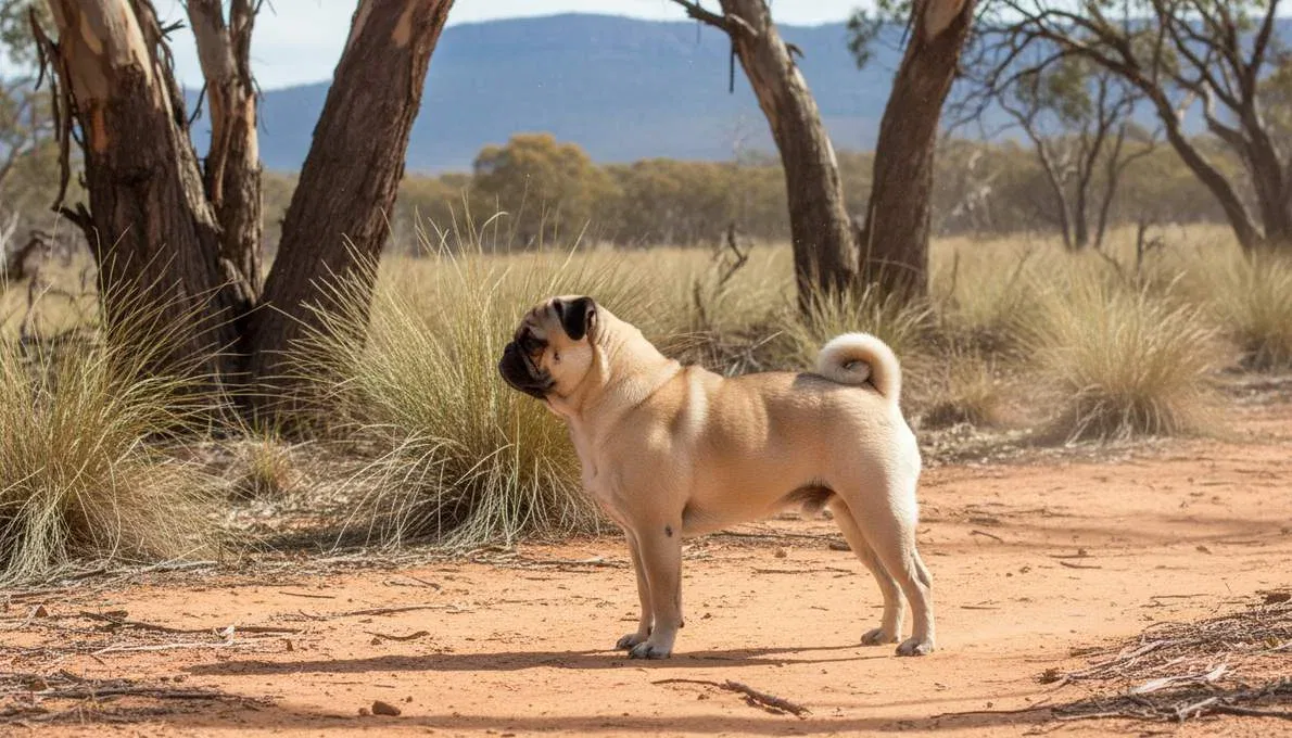 Pug Dog Profile Side