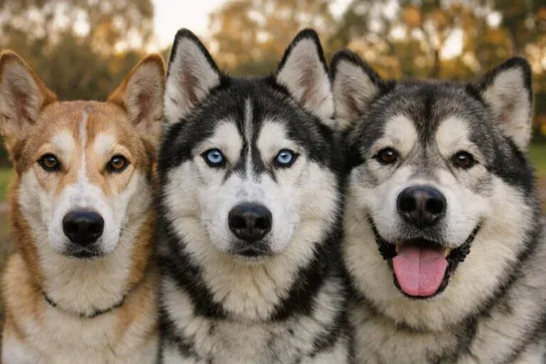 Alaskan Husky Siberian Husky And Alaskan Malamute