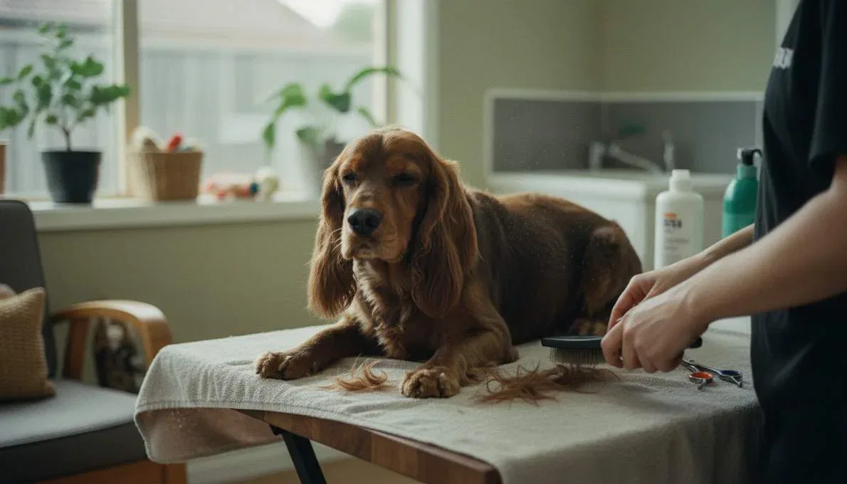 Field Spaniel Grooming Brushing