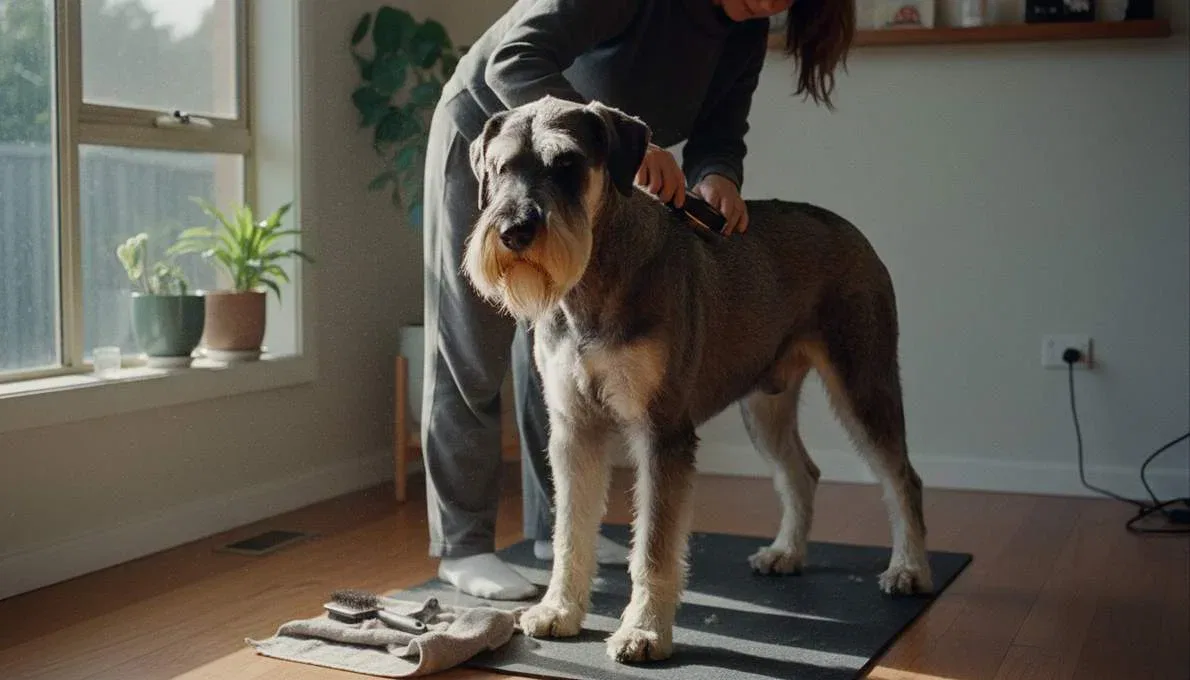 Giant Schnauzer Grooming Brushing