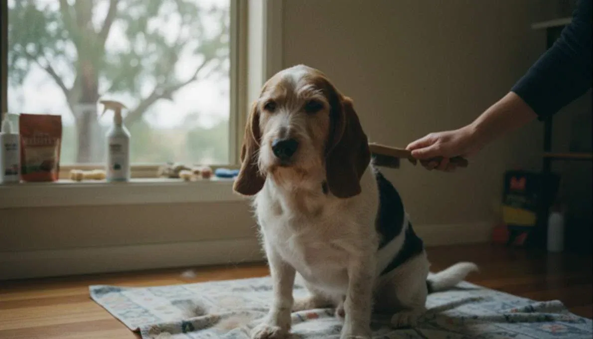 Grand Basset Griffon Vendyen Grooming Brushing