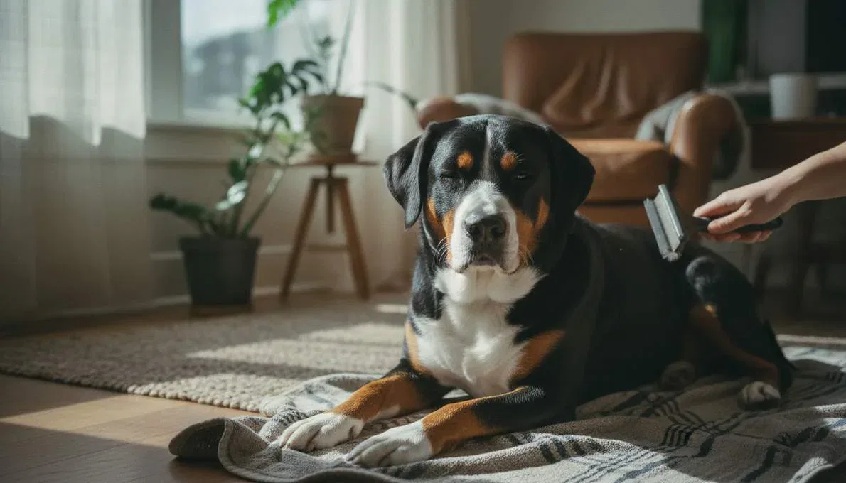 Greater Swiss Mountain Dog Grooming Brushing