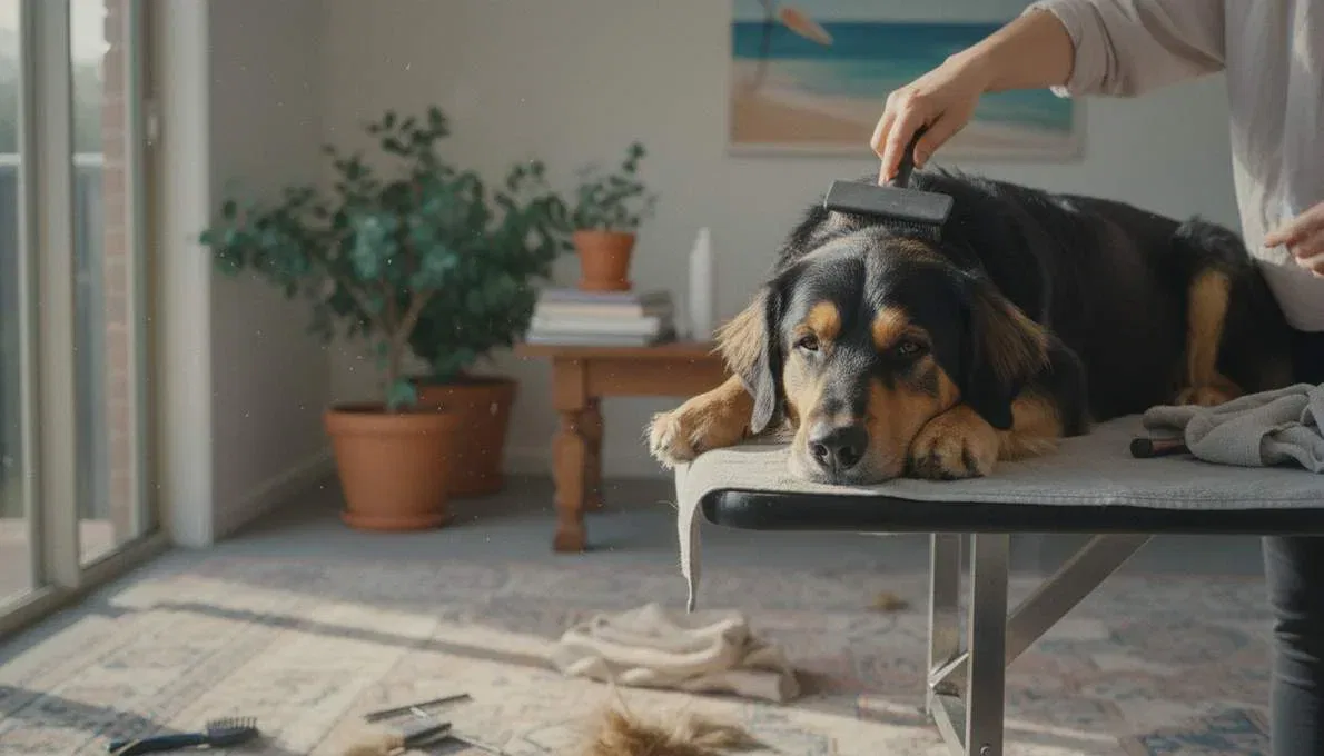 Hovawart Grooming Brushing