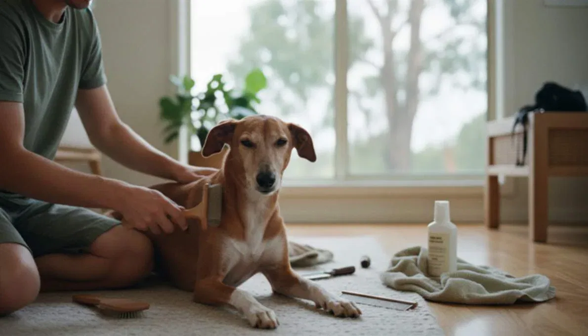 Ibizan Hound Grooming Brushing