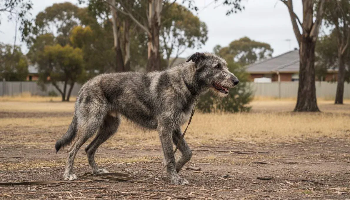 Irish Wolfhound Training Sit