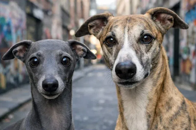Italian Greyhound And Whippet