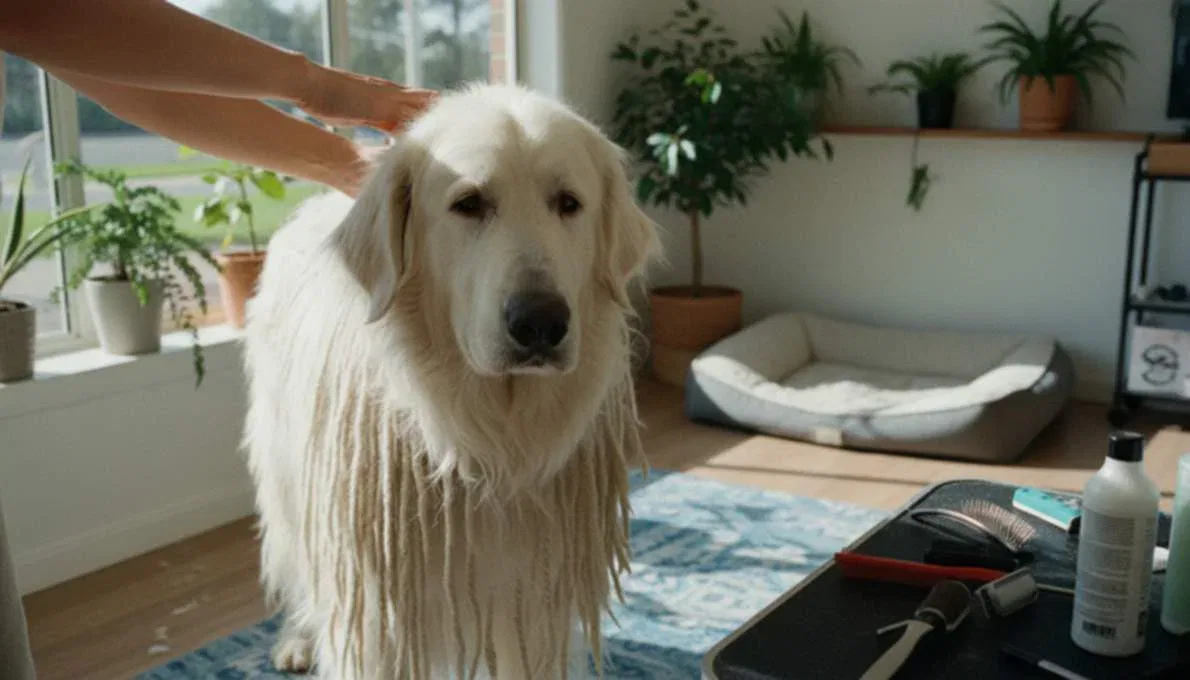 Komondor Grooming Brushing