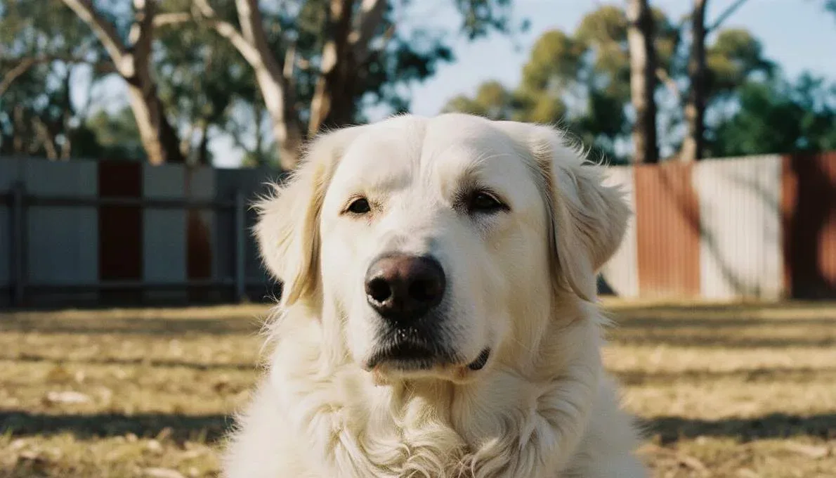 Kuvasz Dog Breed Featured Closeup