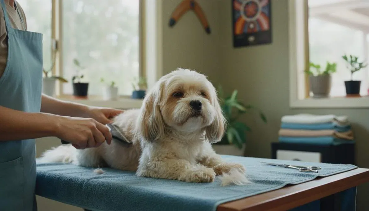 Lhasa Apso Grooming Brushing
