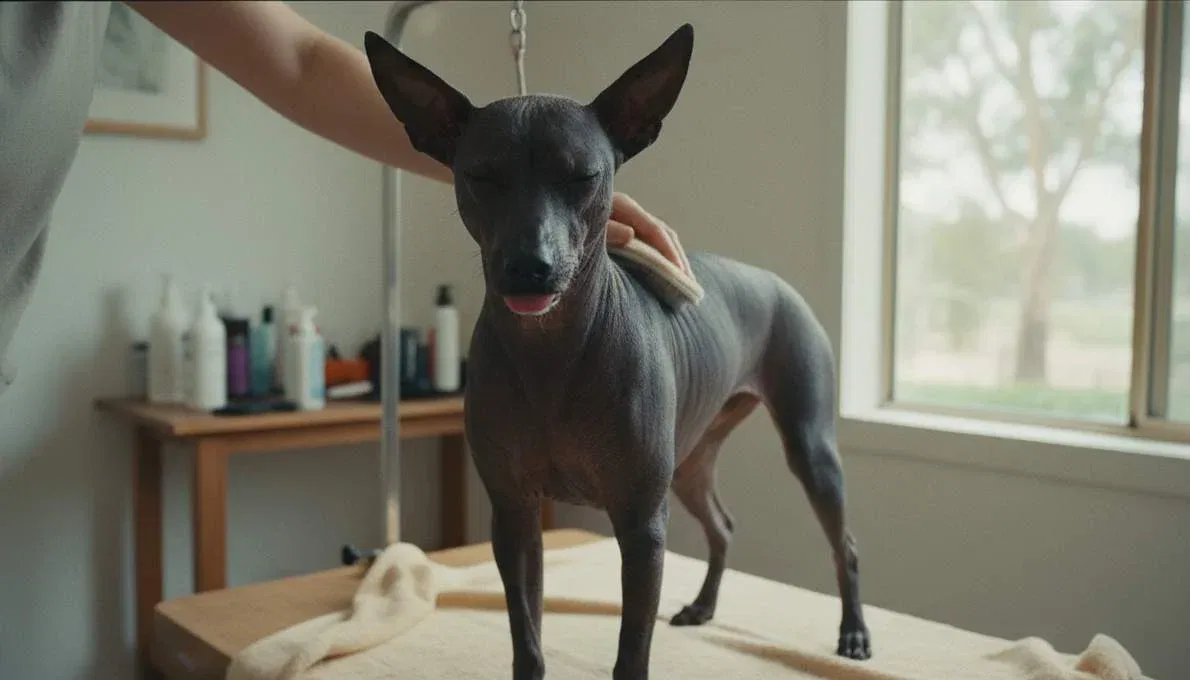 Mexican Hairless Dog Grooming Brushing