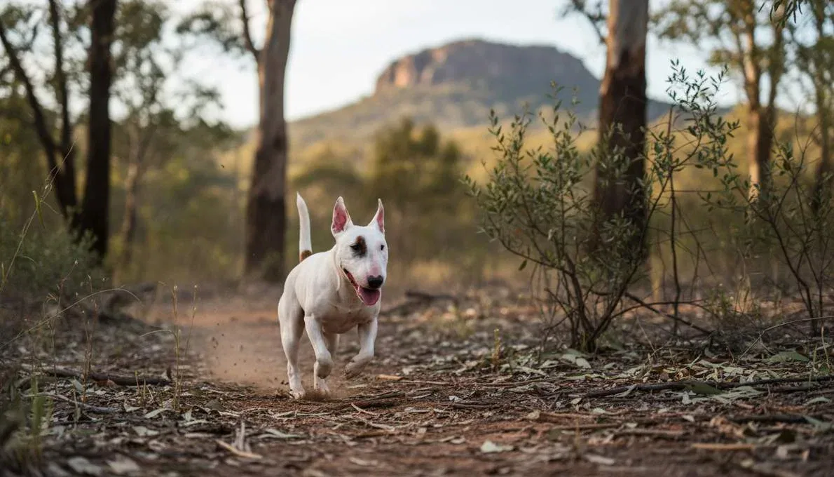 Miniature Bull Terrier Exercise Running