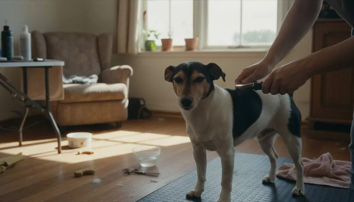 Miniature Fox Terrier Grooming Brushing